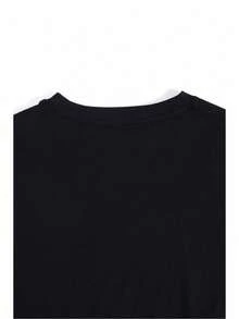 Women Plus Size Women Casual Graphic T-Shirt Peace Love Dental Design With Heart Tooth Print Black Round Neck Short Sleeve Tee Soft Stretch Fabric For Summer Casual Attire Dental Shirts Relaxed Fit Shirt Playful Print Tee Lightweight Tee Printed Top Fun Fashion Lovers Breathable Tee Stylish Blouse Adults 220g Big Size L-3XL 4XL 5XL - Black - View 5
