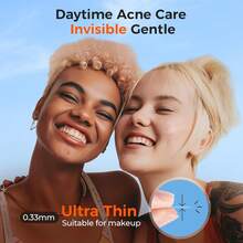 24片装水胶体祛痘贴 - 全天防水透气保护。透明圆形设计，轻松遮盖瑕疵和受损肌肤，适合所有浅肤色。护肤及面部护理产品，祛痘贴，大号祛痘贴，祛痘贴，面部护理，遮盖瑕疵，温和浅肤色，淡化痘印，护肤流程