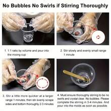 500ml/1000ml Crystal Clear Epoxy Resin Kit, Bubbles Free Casting Resin Supplies For Beginner, Molds, Jewelry, Resin And Hardener With Accessories Making Kit - Transparent - View 9