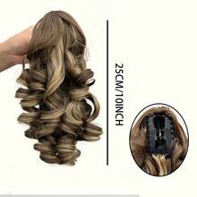 Synthetic Short Synthetic Fiber Hair Wig With Big Waves. The Hairstyle Is Fluffy And Has A Layered Look. Suitable For Wearing At Christmas. - Multicolor - View 6