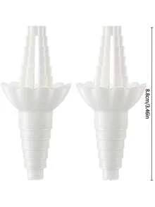 1件装通用瓶子清空套装 - 可重复使用的液体转移连接器，带无浪费漏斗适配器，适用于肥皂、洗发水、护发素、乳液等浴室用品，耐用塑料材质，浴室必备，现代厨房用品 - 彩色 - 查看 4