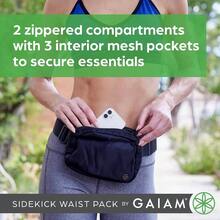 Sidekick Waist Pack - Storage Belt Bag For Women And Men - Adjustable Belt With Lightweight Pouch For The Gym And Studio - Dovetail - View 3