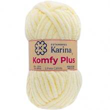 ESTAMBRE KOMFY PLUS PAQ 5 MADEJAS 100 GRS C/u COLOR POR PAQUETE ESTAMBRES KARINA - 26 Hueso - Ver 2