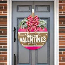 Valentine's Day Wreath Decoration, Valentine's Day Door Hanger, Outdoor Decor, Wall Hanging, Add Fun To Your Home!