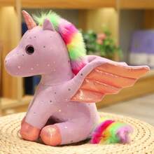 Cute Angel Unicorn Plush Toy 22CM Pillow Soft Fill Girl's Birthday Holiday Gift Home And Office DecorKawaii Giant Unicorn Plush Toy 30cm Soft Stuffed Unicorn Soft Dolls Animal Horse Toys For Children Pillow Birthday GiftsDecorations - Gifts. - Multicolor - View 8