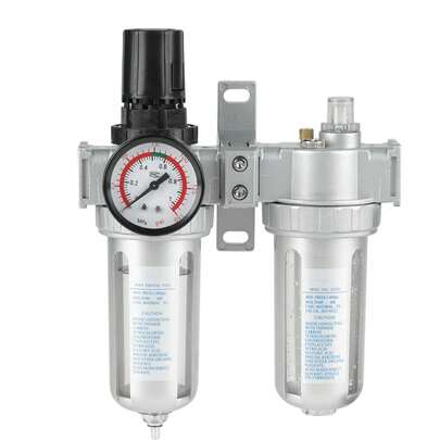 Filtro y Regulador de Aire, Filtro y Regulador de Aire, Neumática Regulador de Aire con Filtro, Regulador de Presión de Filtro de Aire, Filtro Separador de Aire para Compresor SFC400 1/2 ''