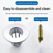 Sink Drain Plug, Sink Drain Plug, Bathroom Drain Filter Bounce Core, Press On Flip Cover, Universal Bathroom Accessories