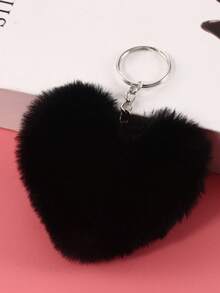 1 Piece Plush Heart Keychain With Colorful Leopard Print - Fashionable & Fun Accessory For Bags - Perfect Small Gift! Valentine's Day Valentines Backpack For School Car Accessories Cute Goth Y2k Bag Charms Car Accessories Teacher Friend Sister Gift Ideas - Beige - View 21