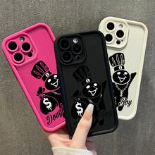 Funda protectora de teléfono con Dibujo Caricatura Diseño Creativo Carcasa Para Celular regalo de moda minimalista interesante para hombres y mujeres, adecuado para iPh 16/15/15Pro/15ProMax/14/13/12/11/XsMAX, iP 17,  Max Series,A14/A15/S23 Ultra/A50/A12/A32/A52/A72/A51/A21S/A13/A14/S22 Ultra/S23/A33/A53/S20 FE,Protección completa contra caídas, resistencia a impactos y prevención de rayaduras,diseño creativo y de moda para hombres y mujeres - Bordó - Ver 2