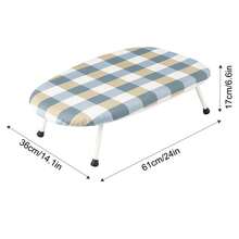 Portable Desktop Ironing Board – Foldable Design With Non-Slip Legs - Blanco y Negro - Ver 6