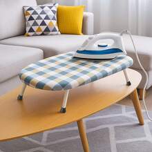 Portable Desktop Ironing Board – Foldable Design With Non-Slip Legs - Blanco y Negro - Ver 5