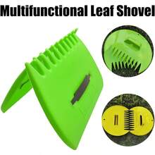3 in 1 Ergonomic Pickup Rake - Easy Leaf and Grass Grabber Leaf Collector Garden Rake Set 2025 New Lightweight Plastic Leaf Scoop for Picking up Leaves Clippings Grass 1pair-B YellowGarden Rakes - 1 par de amarillos - Ver 4