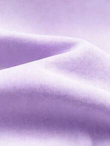 1件装少女保暖连帽卫衣，加厚保暖青少年学生服装，适合儿童秋冬季长袖上衣，Y2K/街头风/度假风/时尚/学院风 - 紫色 - 查看 5