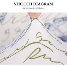 YQQ Club Chair Slipcover Stretch Barrel Chair Covers Printed Tub Chair Slipcovers Spandex Armchair Sofa Cover Removable Couch Furniture Protector Arm Chair Cover For Living Room Beige Butterfly1269 - 米色蝴蝶 - 查看 8