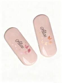 定制姓名眼镜盒，个性化太阳镜盒，定制硬壳眼镜盒，男女通用可定制眼镜盒，硬质太阳镜盒，生日礼物，周年纪念，旅行，便携防压，送给他/她，男朋友，女朋友，家人，学生，上班族，祖父母，学校，家庭，工作场所，定制眼镜配件，复古服饰 - 彩色 - 查看 6