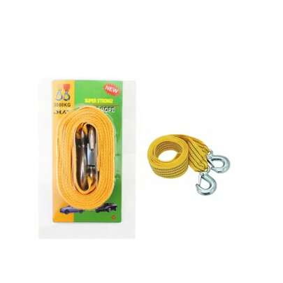 Corda de Reboque Nylon – Cinta de Tração 3m / 3 Toneladas – Ferramenta de Resgate de Emergência
