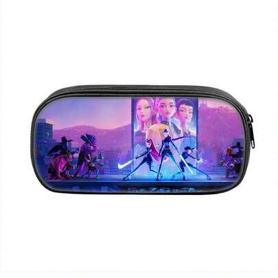 1个2025魔女狩猎动漫电影铅笔盒韩流收纳袋恶魔收纳袋大容量生日礼物，完美礼物（款式随机）