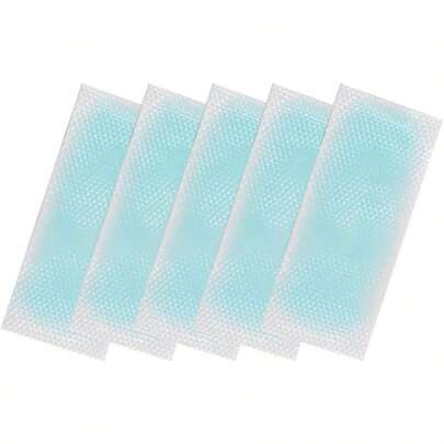 AWYY20 Pcs Cool Gel PadsCooling Gel Patches Cooling Forehead Strips Relieve Headache Toothache Pain Muscle Ache Drowsiness Fatigue Sunstroke Tired Eyes Mint