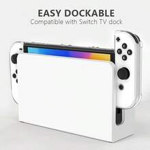 Vỏ bảo vệ trong suốt DATA FROG cho máy chơi game Switch OLED Vỏ bọc toàn bộ trong suốt chống trầy xước Phụ kiện - bộ đồ - Xem 5