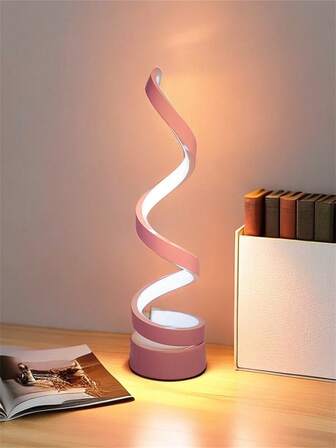 Original Spiral Desk Lamp, Suitable For Office, Bedroom, Living Room, Great Gift For Friends, Convenient USB Powered