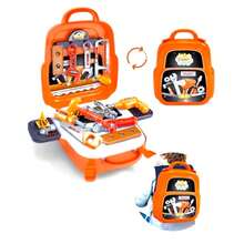 Children's Toy Tool Kit 22 Pieces 3 In 1 Tools Set - 橘色 - 查看 2