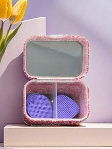 Large Capacity Sequin Decorated Manicure Towel Storage Box, Diamond Jewelry Box, Creative Manicure Storage Box, Dust-Proof And Anti-Oxidation. Can Store Manicure Decorations. Recommended By Professional Manicurists. Adorned With Handmade Sequins, Shimmering In Sunlight. - Multicolor - View 5