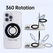 双面磁吸手机指环支架，兼容 17、16、15、14、13、12 Pro和Pro Max。这款磁吸手机支架可用于健身房、冰箱等场所，配备双面磁吸指环。 - 彩色 - 查看 4