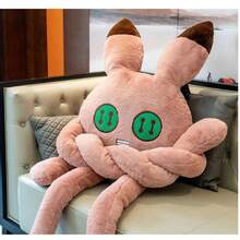 Cute Long 100cm Legged Animal Pillow Black Cat Toy Pink Rabbit Throw Pillow Girl Sleeps Cushion Super Large Doll Huge Plush ToyDecorations - Gifts. The Perfect Choice For Home Room Decoration, Party Decoration, Birthday Gifts, And Various Festival Presents, Fashionable. Fashion Items. Luxurious. Sewing.DIY.