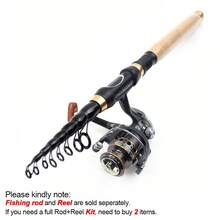 1.8m-3.0m Portable Telescopic Fishing Rod Reel MINI Spinning Rod Carbon Lake Sea Pocket Lure Fishing Goods Carp Rod - Multicolor - View 4