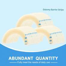 20/10/3pcs Hydrocolloid Ostomy Barrier Strips, Ostomy Barrier Products, Elastic Barrier Strips For Colostomy Pouch, Ostomy Base, Leak-Proof Adhesive Tape, Ostomy Care Accessories