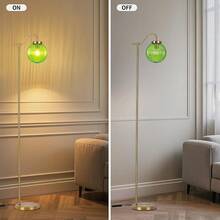 MAYNA Bedroom Floor Lamp, Modern Green Shade, 67\ Tall, Suitable For Bedroom, Study, Office (Includes 2700K Bulb) (Gold And Green),Copper+Green2 - 銅綠2 - 查看 7