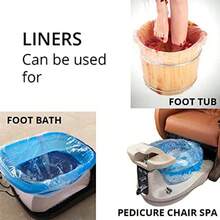 AWYYPandaSpa By Ultra Premium Spa Disposable Blue Liners One Size Fits Most Pedicure Spa 100pcs - As Pic - View 2