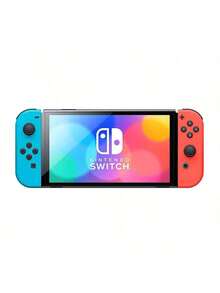 99% New Used Nintendo Switch (NS) Handheld Game Console, OLED, Japanese Version, Suitable For Parent-Child Interaction, Family Gatherings, Casual Entertainment, Enhanced Battery Life, Red And Blue.