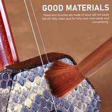 1PC Guitar Cleaner Brush, Musical Instrument Cleaning Tool Violin Rosin Cleaner String Instrument Cleaning Brush