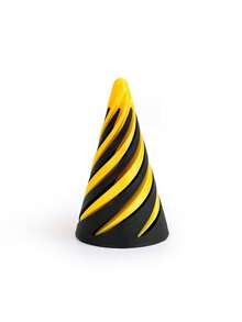 1 pieza/2 piezas Juguete reversible en espiral cónico cilíndrico impreso en 3D, Juguete giratorio de estructura en espiral para escritorio, regalo de fiesta de cumpleaños, accesorio para adolescentes, juguete antiestrés de giroscopio - Multicolor - Ver 28