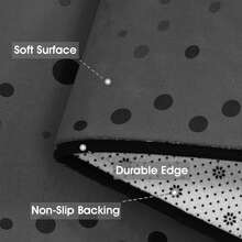 1Pc Large Fashionable Leopard Print Pattern Area Rugs, Black And Gray Color Scheme, Non-Slip Backing, Lightweight, Durable Polyester, Machine Washable, Easy To Clean, Soft Felt Back, Suitable For Living Room, Bedroom Or Office, Sofa, Coffee Table, Kitchen, Bathroom, Balcony, Entrance Carpet, Apartment, Dormitory, Porch, Patio, Farmhouse Decor, Low Pile Carpet, Low Pile Carpet - 樣式 5 - 查看 10