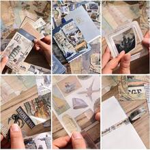 Scrapbooking Supplies Kit, Vintage Botanical Aesthetic Scrapbook Kit Bullet Junk Journal, Stationery, A6 Grid Notebook, Flower Journaling Supplies, Birthday Teen Women - 旅行 - 查看 4