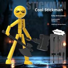 1件装 - 解锁你的终极形态 | 模块化组装火柴人，360°无死角可动，成为最酷的桌面大师！送礼首选 - 彩色 - 查看 12