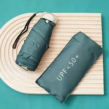 1pc Sun Umbrella, UV Protection Umbrella, Sun & Rain Umbrella, Folding Umbrella, Portable Umbrella, All-In-One Sun Umbrella, Card Bag Umbrella, 5-Fold Umbrella, Capsule Umbrella, Pocket Umbrella, Mini Folding Umbrella, Outdoor Portable Sun Umbrella, With Storage Bag, UV Protection Umbrella, Sun & Rain Umbrella, Sun Protection Product - Default - View 11
