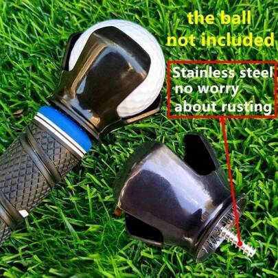 3pcs Golf Ball Picker Clamp, Rubber Zinc Alloy Golf Accessories, Practical Golf Training Auxiliary Tool, Outdoor Sports Training Essential