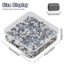 3000颗2.6毫米透明盒装迷你熔珠像素拼图铁珠熔珠，高品质DIY手工礼品，完美适用于圣诞节、万圣节、节日礼物 - 拼豆豆 - 查看 4
