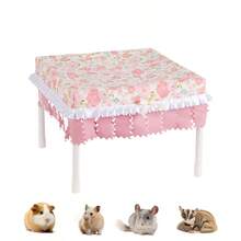 ITANDME 豚鼠躲藏处 豚鼠流苏躲藏处 易于清洁和移动 可拆卸顶篷 可机洗 小型动物躲藏处 - 彩色 - 查看 2