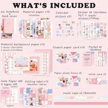 Vintage Scrapbook Kit346pcs Bullet Junk Journal Kit With Journaling/Scrapbooking Supplies, Stationery, A6 Grid Notebook With Graph Ruled Pages, Teen Women - Vintage - 親愛的 - 查看 2