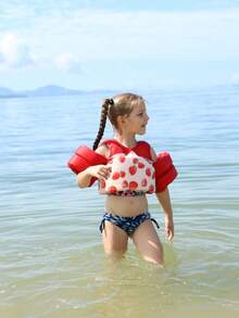 Kids' Inflatable Swimming Vest, Toddler Swimming Aids With Wings And Shoulder Straps, Suitable For Boys And Girls, For Beach, Pool, Holiday Party And More - Multicolor - View 3