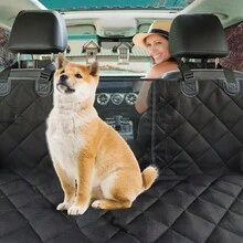 Waterproof  Dog Car Seat Cover For Back Seat ,High-Quality  Outdoor Car Trunk Mat - Durable, Removable & Foldable Pet Cargo Liner, Polyester, Black With White Piping, Ideal For SUVs And Vehicles - Pink - View 8