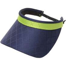 Glove Print and Solid Coil Visor, Ladies Visor Hat, Sun Visor for Women, Golf Visor with Coil, Visor for Running, Tennis(Talla Única Augusta) - Multicolor - Ver 2