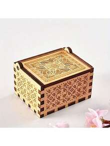 Music Box-Handle Music Box Wooden Retro Music Box For Boys And Girls, Valentine's Day Gift, Great Gift For Friends - Multicolor - View 6