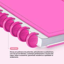 Disco Notebook + Iscool Hardcover 140 Sheets Smart Solid Colors - Spring Pink - View 9