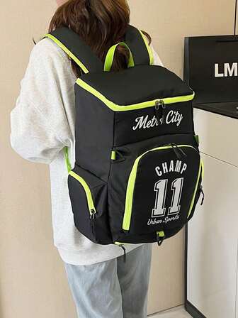 Mochila de gran capacidad con estampado de baloncesto, bolsa deportiva para estudiantes, bolsa de fútbol, bolsa de baloncesto