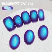 XEIJAYI 1瓶15毫升蓝紫色猫眼美甲凝胶，UV/LED固化，持久速干——女士美甲理想礼物 - 藍色 - 查看 9